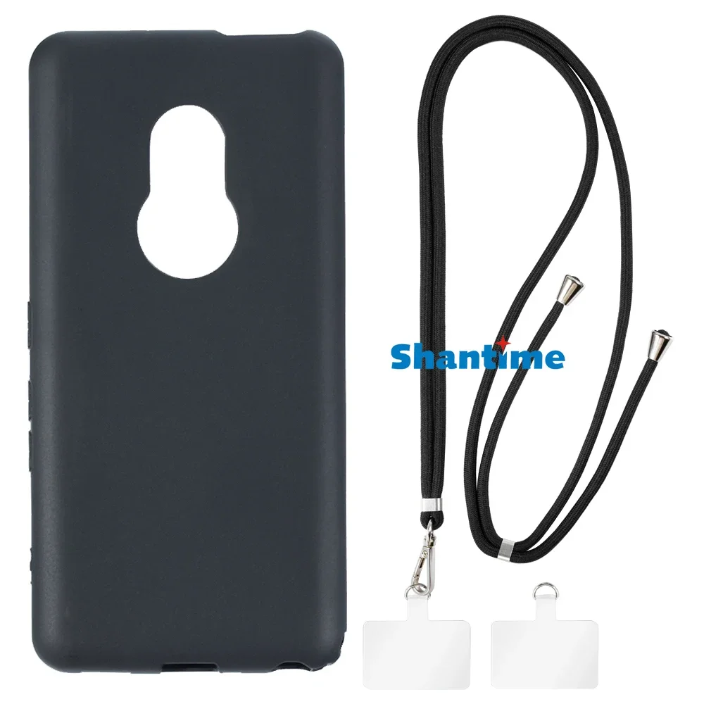 Suitable for Fujitsu Arrows Be4 Plus F-41B Case + Ajustable Neck/Crossbody Lanyards and Spacers, Silicone TPU Cover