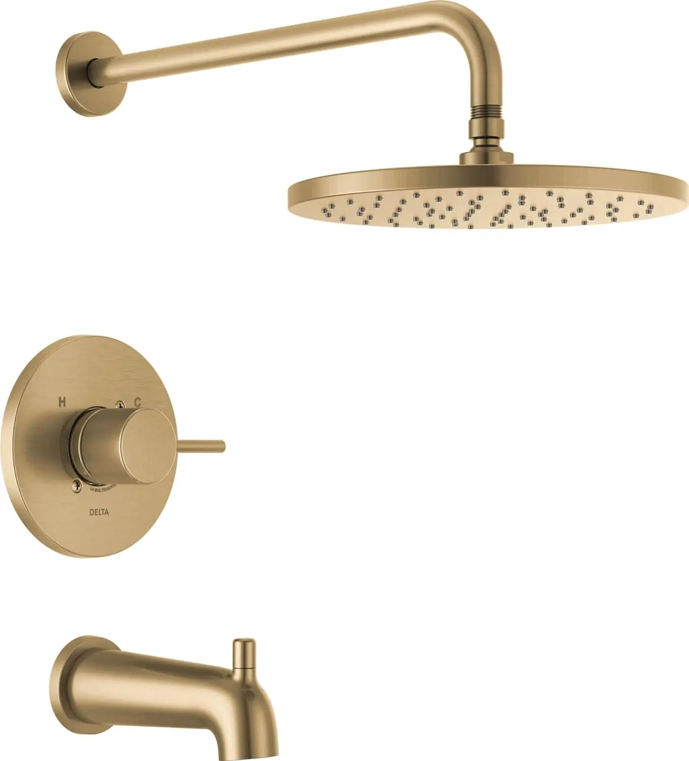 

Shower Trim Kit Gold, Tub Faucet Set, Rainfall Shower Head Gold, Delta Shower Kit, Champagne Bronze