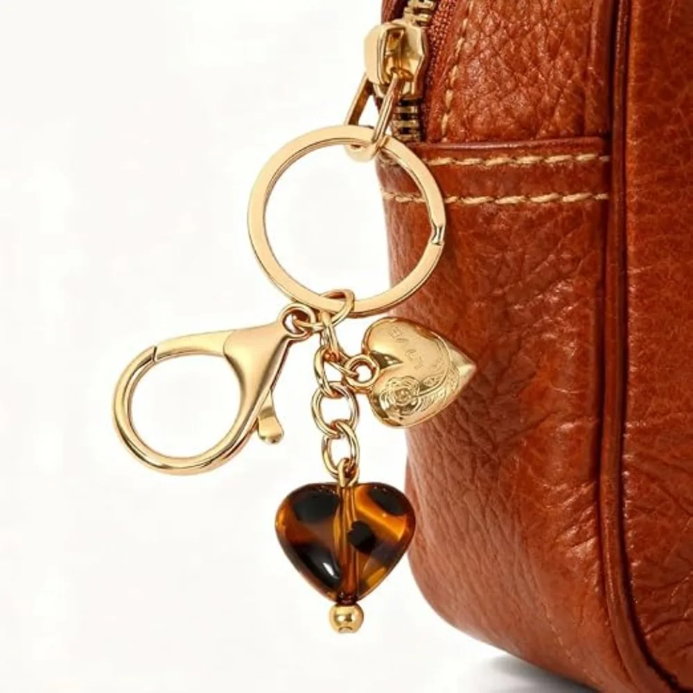 Leopard Keychain Heart Bag Charm Cute Keychains Charms Bag Charm Accessories