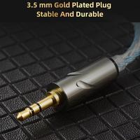 H7JF QKZ T1 Eight-strand Silver-plated Earphone Upgrade Line for QKZ-ZXN/ZXT/AK6