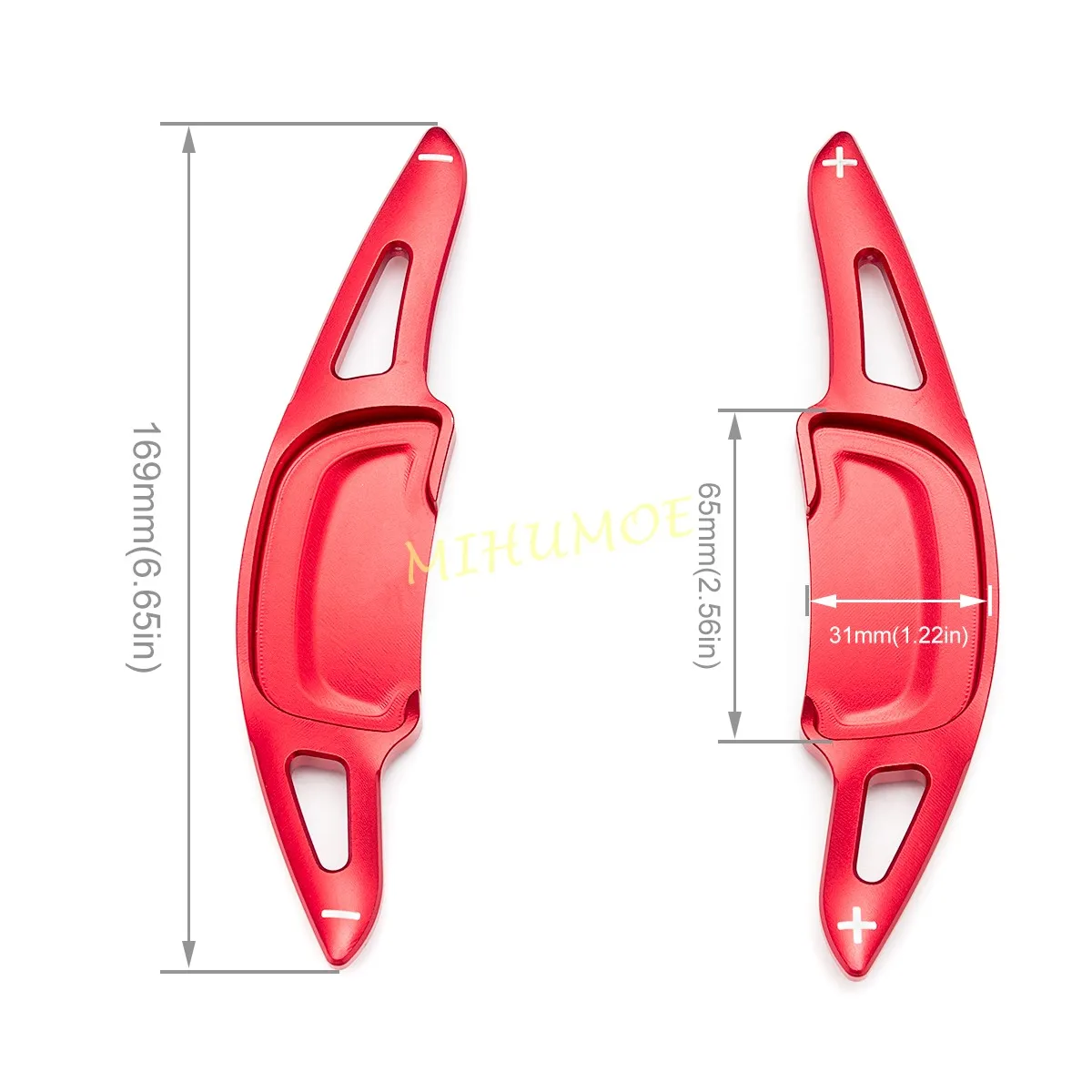 For Mazda 3 BP CX-30 CX-50 CX-60 CX-90 Red Aluminum Steering Wheel Gear Paddle Shifter Extension Accessories 2021 2022 2023 2024