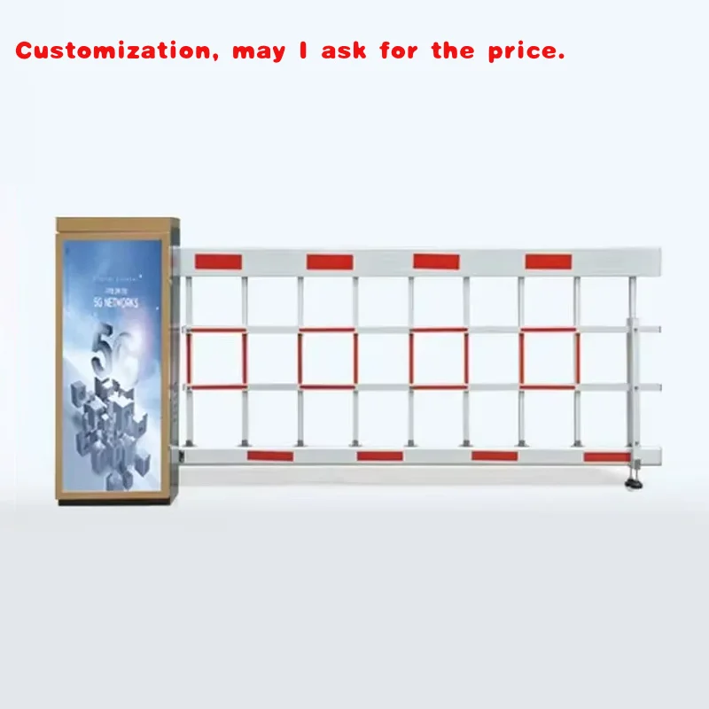 custom.HengBo Community Access Control Fence Parking Barrier Gate Metal Barrier Gate Customized Length Traffic Bar