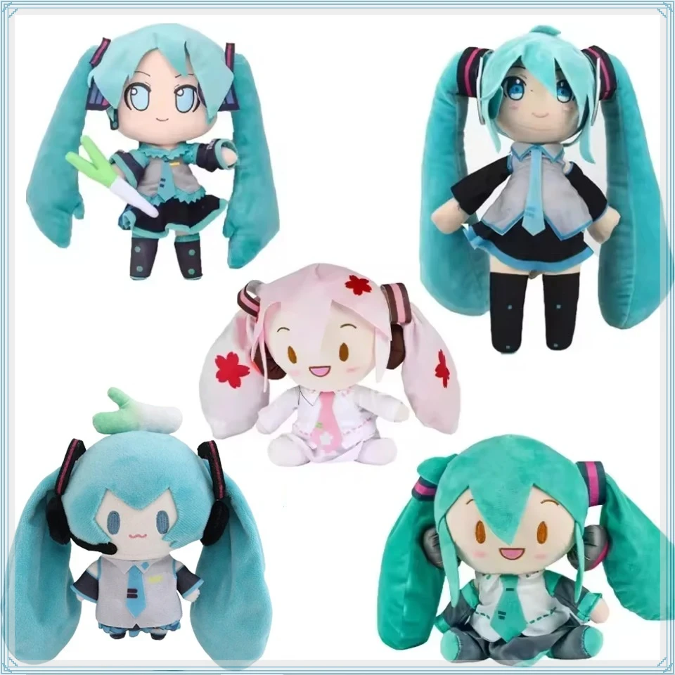 

5 styles Hatsune Miku Fufu Plush Doll Fuwafuwa Anime Kawaii Cute Cool Toys Doll Plush Room Car Desk Decor Birthday Gift For Fan@