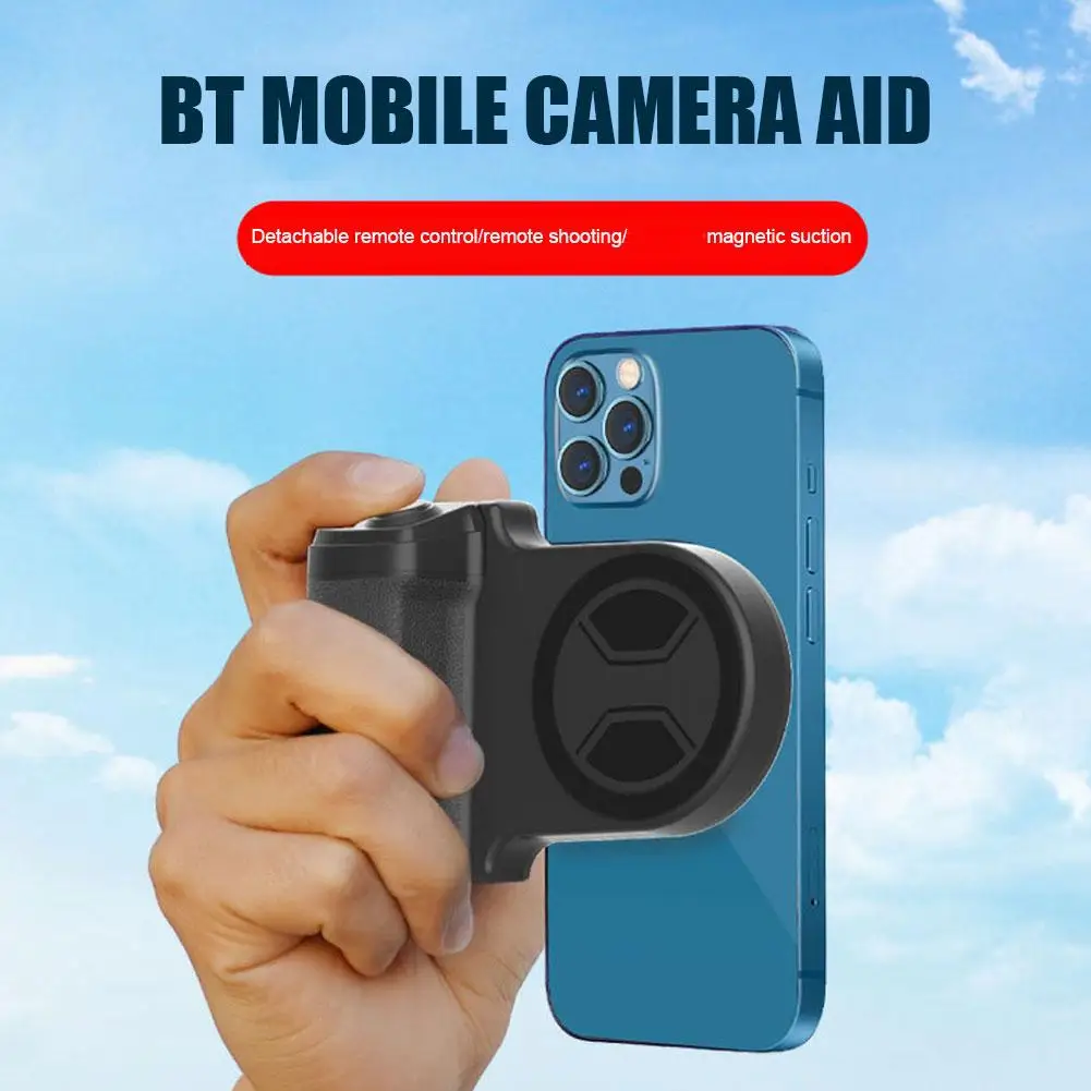 Magnetic Wireless Phone Stand Camera Handle Photo Bracket Selfie Bluetooth-compatible Mobile Anti-shake Stable Device Phone G7E5