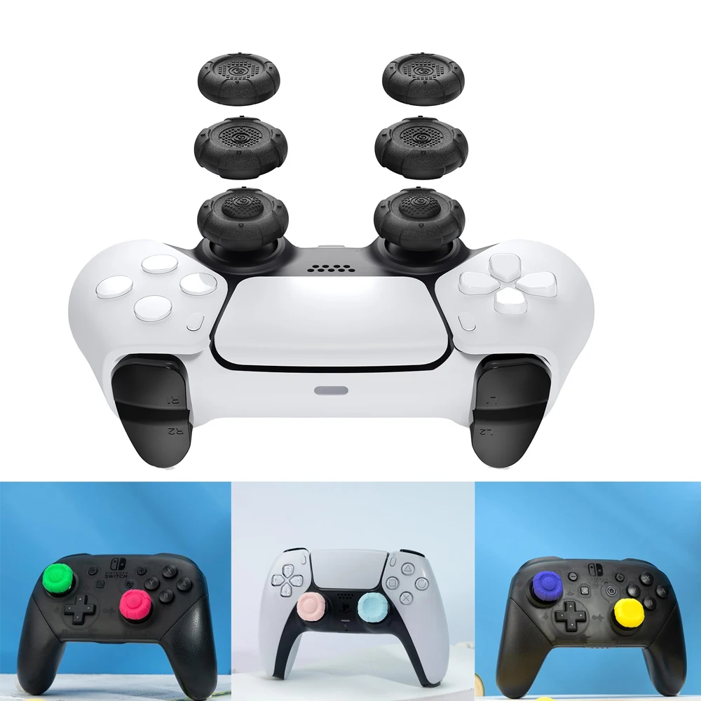 Player ONE Elite Silicone Thumb Stick Grip Cap Joystick Cover For Sony PS5 PS4 Xbox One/360 Slim Series X/S Switch Pro Protector