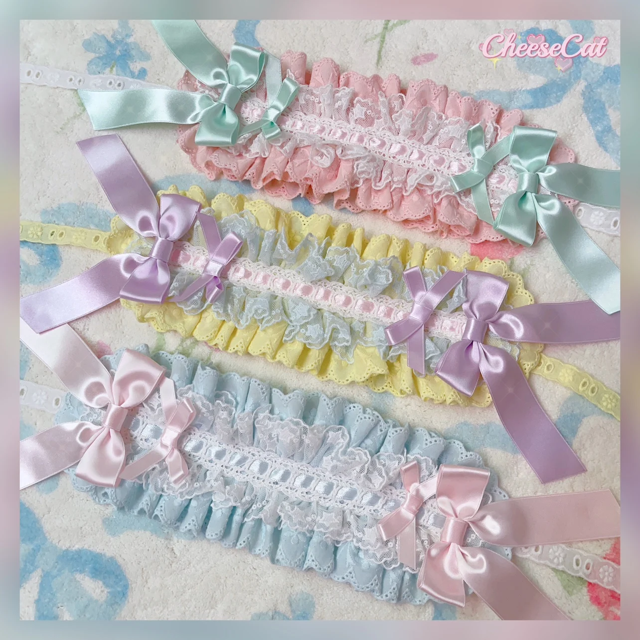 Multi-colored ! Japanese Style Ribbon Bow Christmas Gift Lolita Headband Girl Women\'s Sweet Lace Bow Hairband Headwear