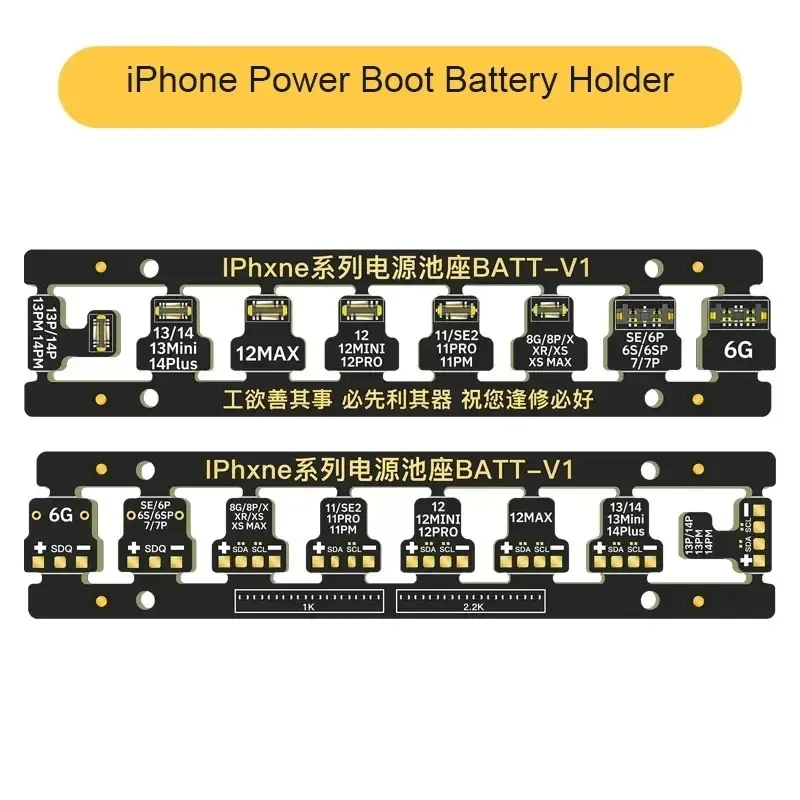 Bateria Conecte o cabo de inicialização da fivela, conector FPC, apto para iPhone 6-14 série, 6-14 série, BATT-V1, BATT-V2