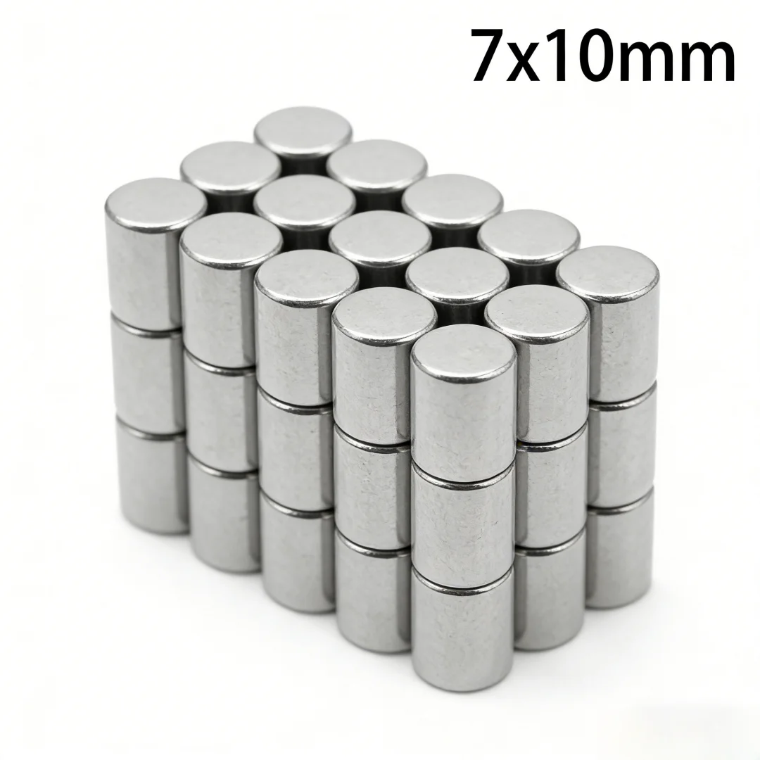 7x10mm Circular Strong Powerful Magnetic Magnet For DIY, Building, Scientific, Craft, Home, Kitchen, Office, School 7x10 7*10