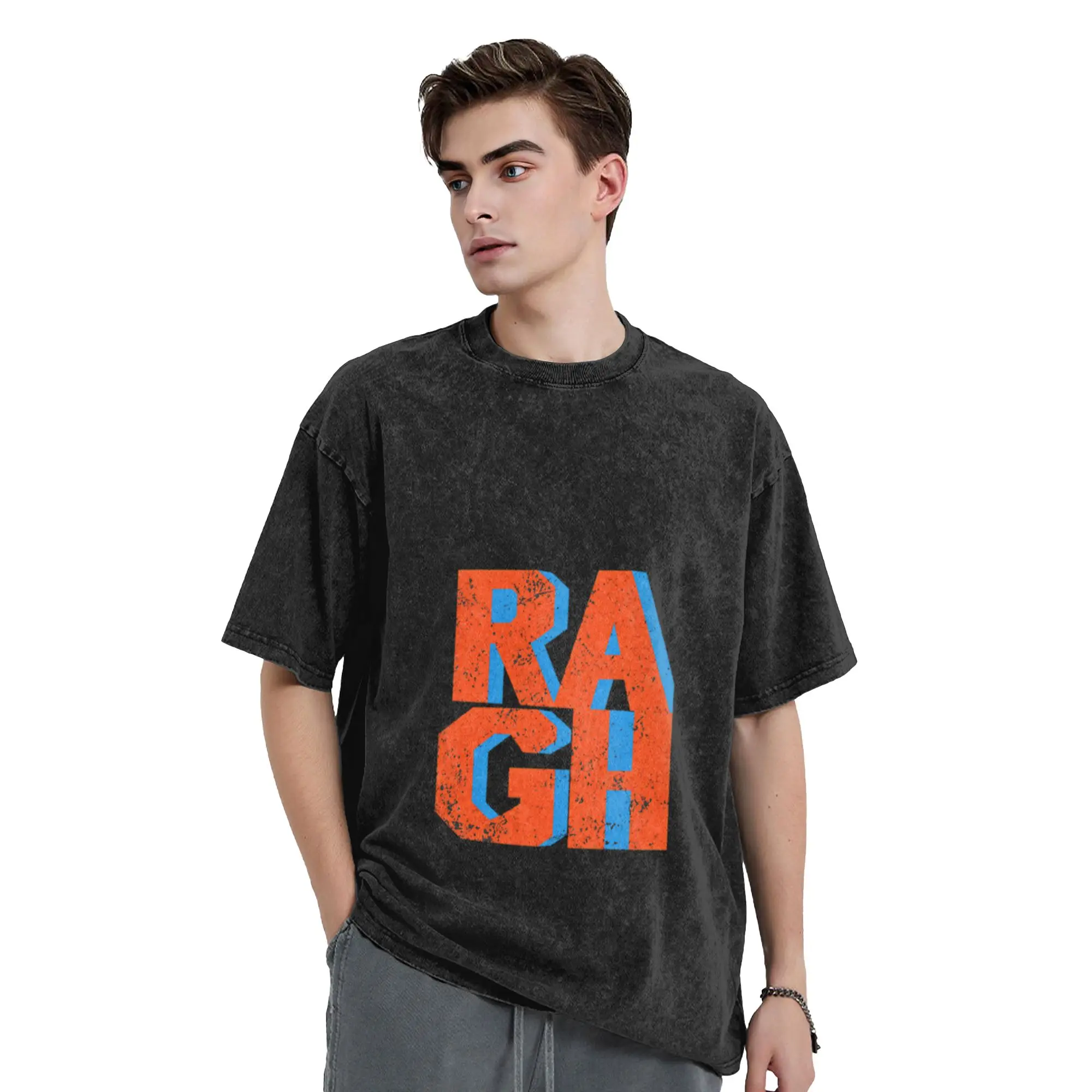 Bold RAGES Grunge Unique Trendy A T-Shirt Oversized Short Sleeve Men's Women's Cotton Tees Tops