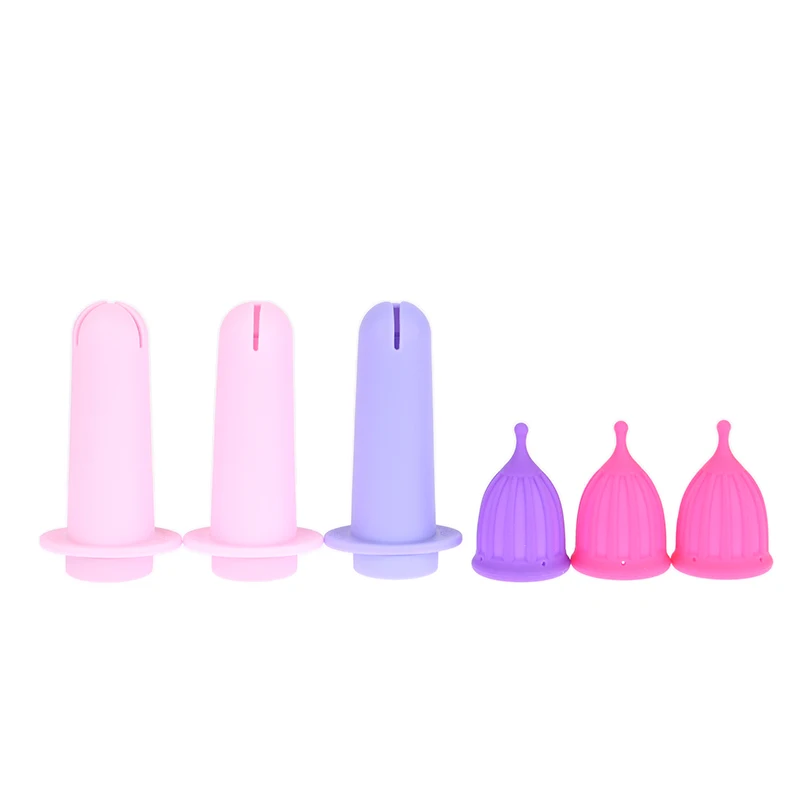 Portable Menstrual Cup Booster Easy To Use Silicone Cup Women\'s Menstrual Supplies Menstrual Cup Booster Women\'s Health Care Set