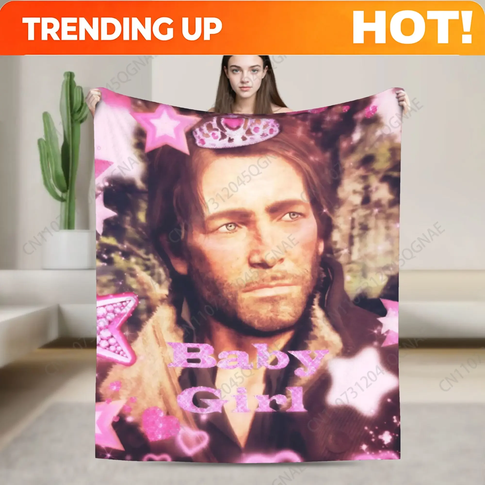 Arthur Morgan Red Dead Redemption Blanket Soft Funny Plush Bedding Throws For Outdoor Travel Office Flannel Bedspread Bed Cover