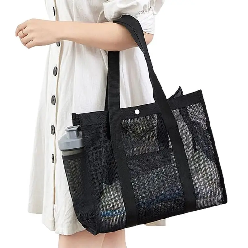 

Mesh Beach Bag Large Mesh Reusable Beach Bag Home & Garden Storage For Vacation Cruise Camping Lake Outdoor Boat Family