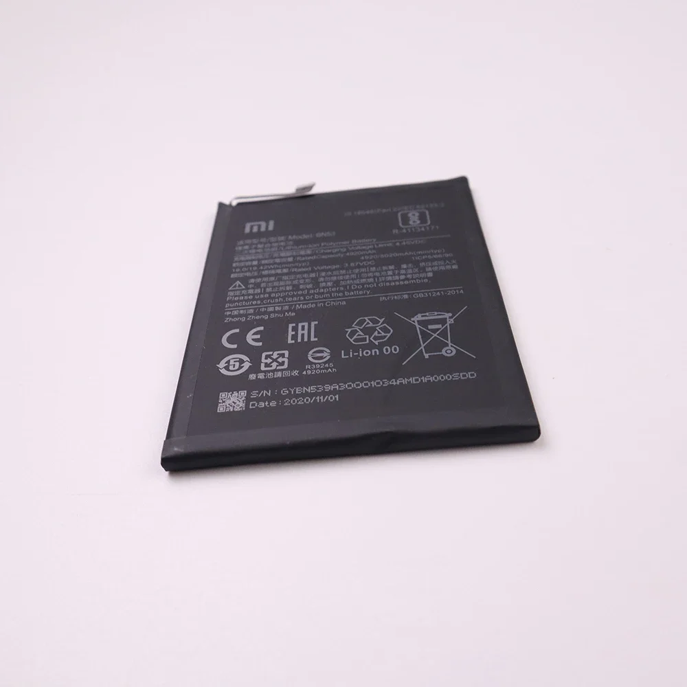 2024 Year 100% Original BN53 Battery For Xiaomi Redmi Note 10 pro 10pro / Redmi Note 9 Pro Redmi Note 9pro 5020mAh Phone Bateria