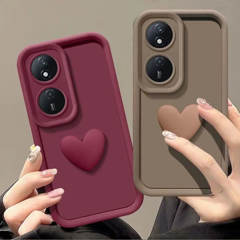 For Honor 90 Smart Case Honor X7b 5G Phone Case Honor 90 X7 X7B 90 lite Honor 50 70 Pro X5 Plus Love Cover protection Skin Feel