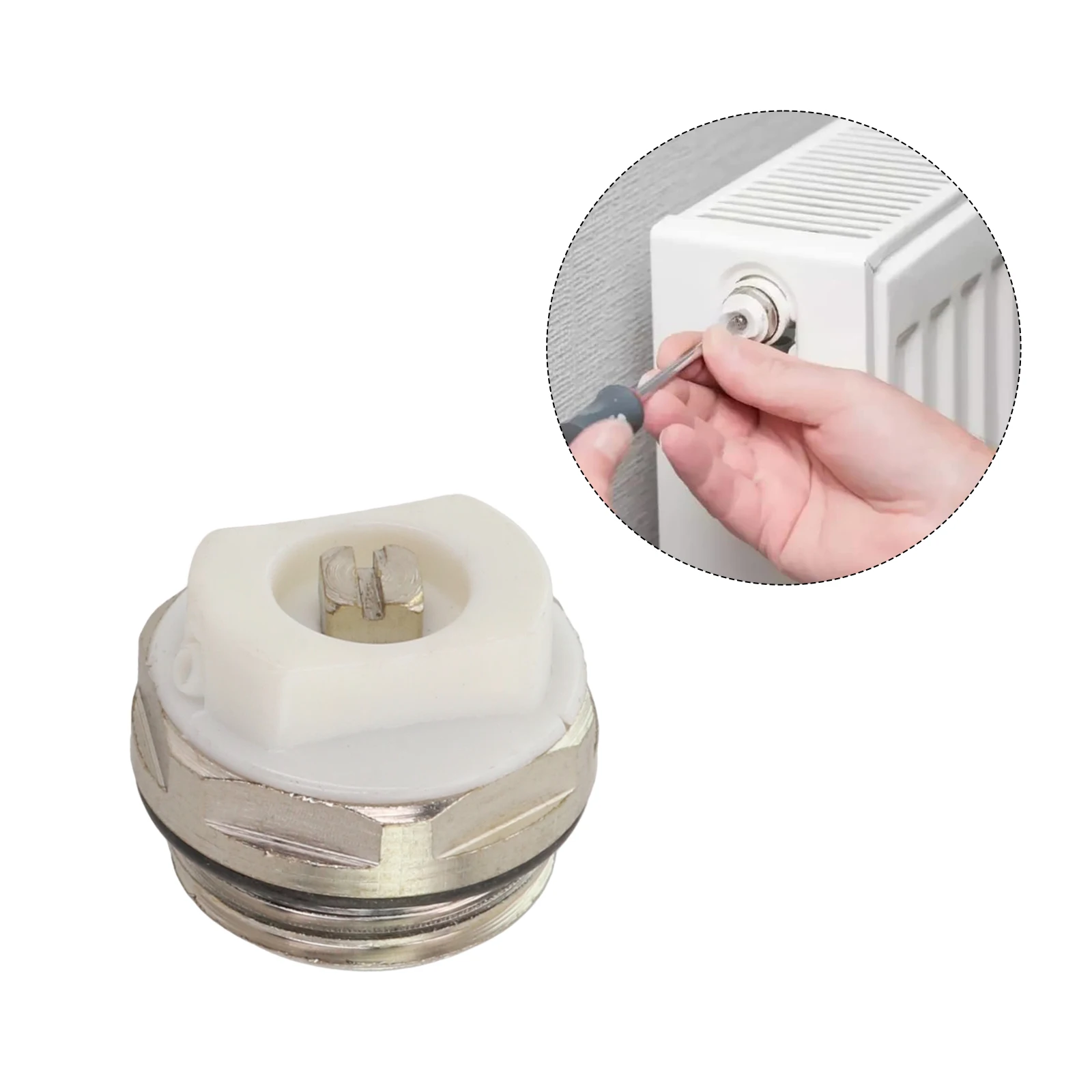 1pc Radiator Manual Air Vent Valve with Adjustable Discharge Nozzle For Air Exhaust Home Heating Systems