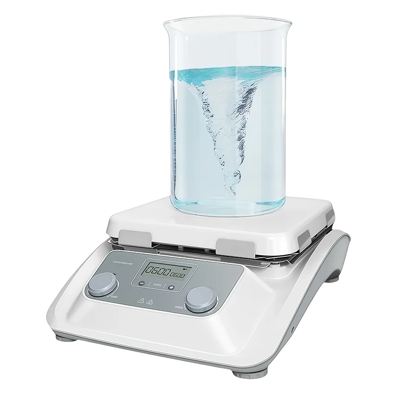 MS10-H500-Pro 10 Inch Ceramic Plate Digital Magnetic Hotplate Stirrer 500°C Laboratory Heating Equipment