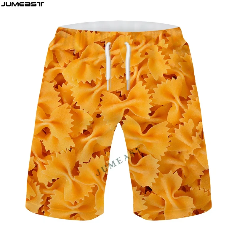 Jumeast Y2k Men Women 3D Printed Bullet Cigarette Noodles Board Shorts Trunks Quick Dry Beach Casual Sweatpants Short Pants