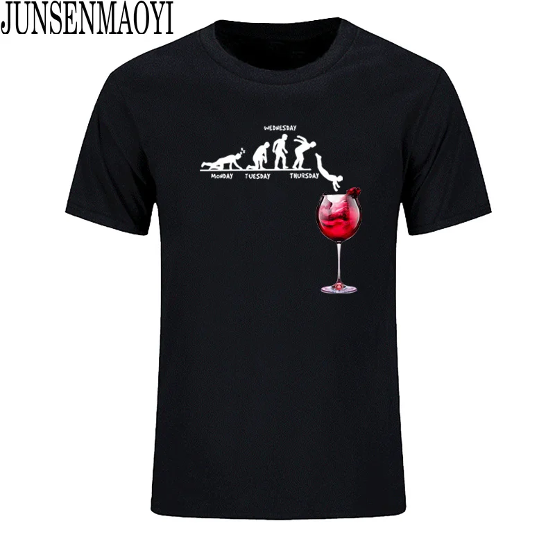 New Wine cup Casual TShirt Short Sleeve Men T-shirt Cotton Man\'s T shirt Drunk Tee Alcohol Drinking clothes Plus Size Tops