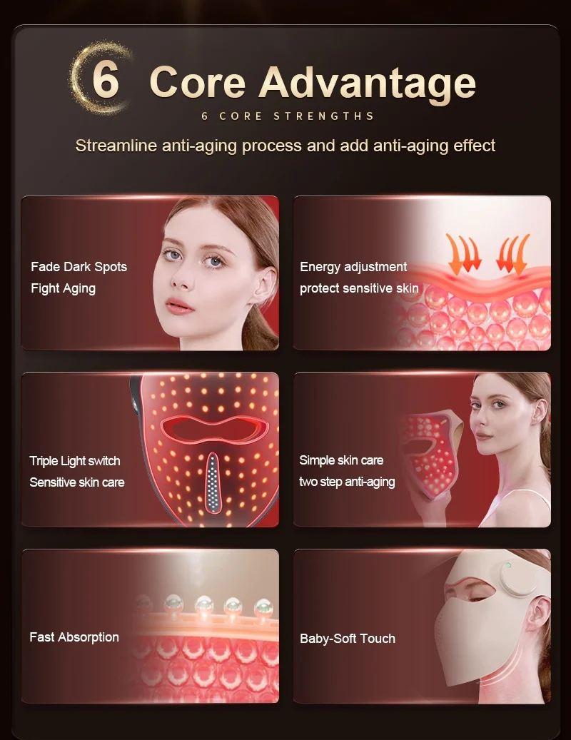 Silicone LED face and neck mask (listing 0248), view 5