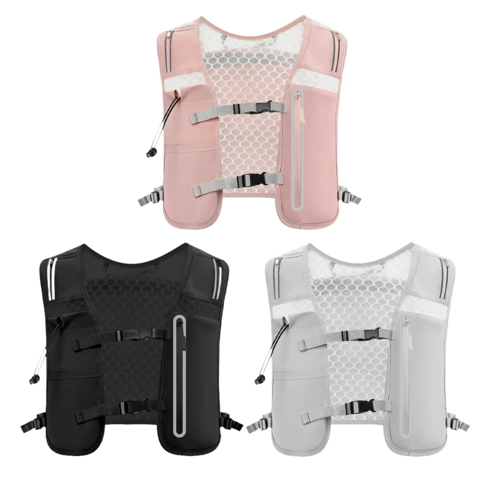 

Running Vest Pack Sports Bag Large Capacity Breathable Adjustable Straps 4L Hydration Vest for Hiking Trail Race Cycling