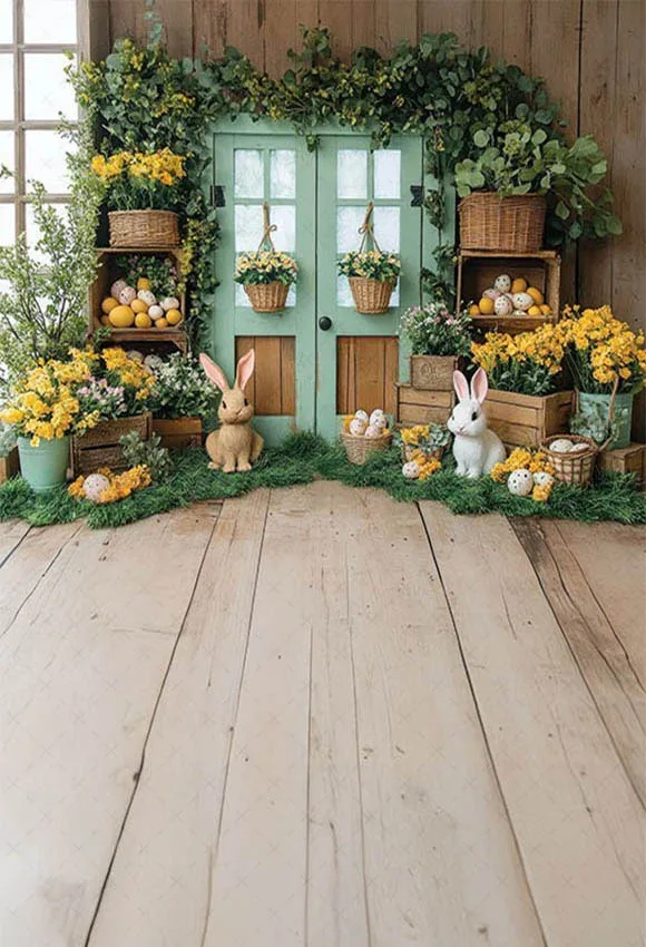 Mehofond Photography Background Spring Easter Scene Floral Indoor Window Kid Birthday Party Portrait Decor Backdrop Photo Studio