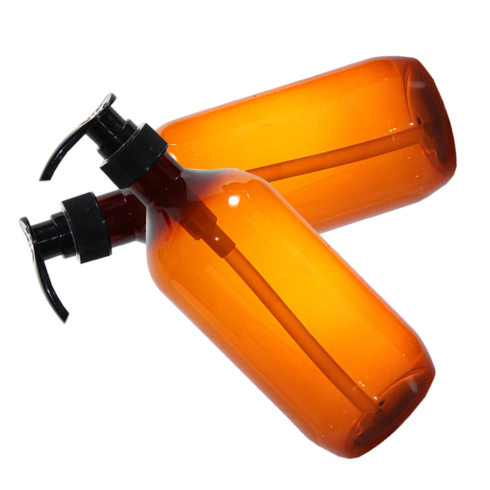 

2Pcs Empty Lotion Pump Bottles Press Dispensing Shampoo Shower Gel Soap Refillable Hand Soap Dispensers Shampoo Bottles