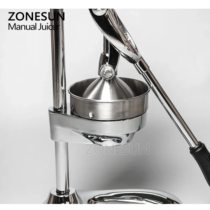 ZONESUN Stainless Steel Citrus Fruits Squeezer Orange Lemon Pomegranate Hand Press Manual Juicer Lemon Pressing Machine