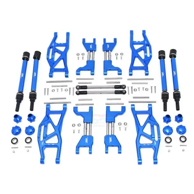 GPM Alloy Widened Suspension Arm +20mm and CVD Drive Shaft Set for Traxxas 1/10 Maxx