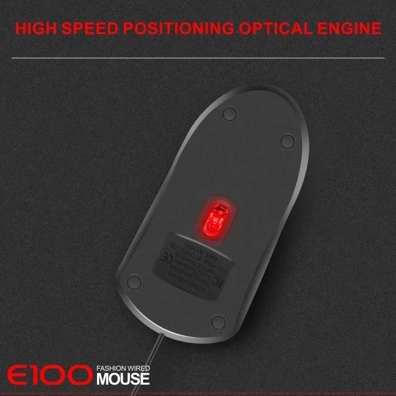 Wired Game LED Mouse Óptico Gaming, Ampla Compatibilidade, Versatilidade, Conteúdo de Pacote, DPI, Scroll Wheel