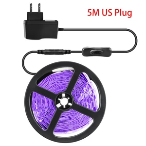 LED-LED-Klebeband UV-Party, UV-Lampe, flexibles Band für leuchtende Fluoreszenz, Ultraviolett 385-400 Nm, 2835 SMD, DC 12V, 5m Hauptverkauf UV -LED -Band - №3