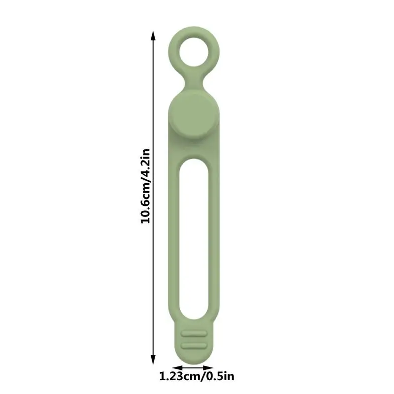 5ชิ้นสายซิลิโคนสายที่รัดสายหัวเข็มขัด Reusable Soft สายไฟสำหรับห้องครัวอุปกรณ์สายชาร์จ USB