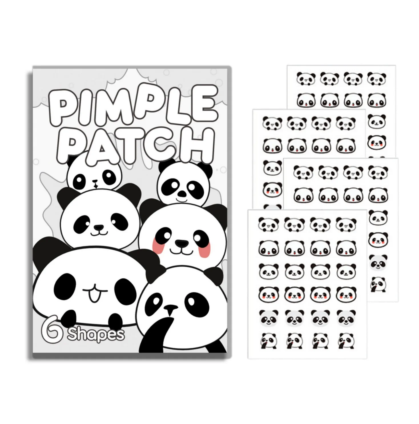 120 قطعة من ملصق حب الشباب الغرواني المائي الباندا خفيف وغير مزعج. أساسيات العناية ببشرة الوجه والعناية الشخصية