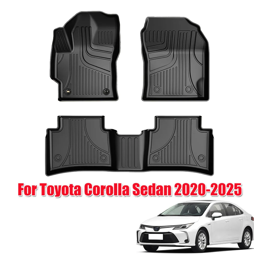 

Car Floor Mats for Toyota Corolla Sedan 2020-2025,Full Set Rubber Floor Liners, Anti Skid Car Mats(not fit for Hatchback)