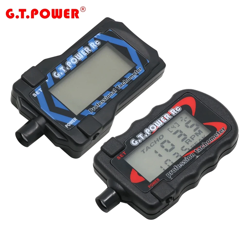 G.T. Power 716U Profession Digital RC Motor Optical Tachometer RPM LCD backlight Screen For RC Model Airplane Drone Accessories