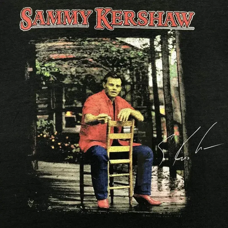 Vintage Sammy Kershaw Tour Heavy Cotton Black All Size T Shirt