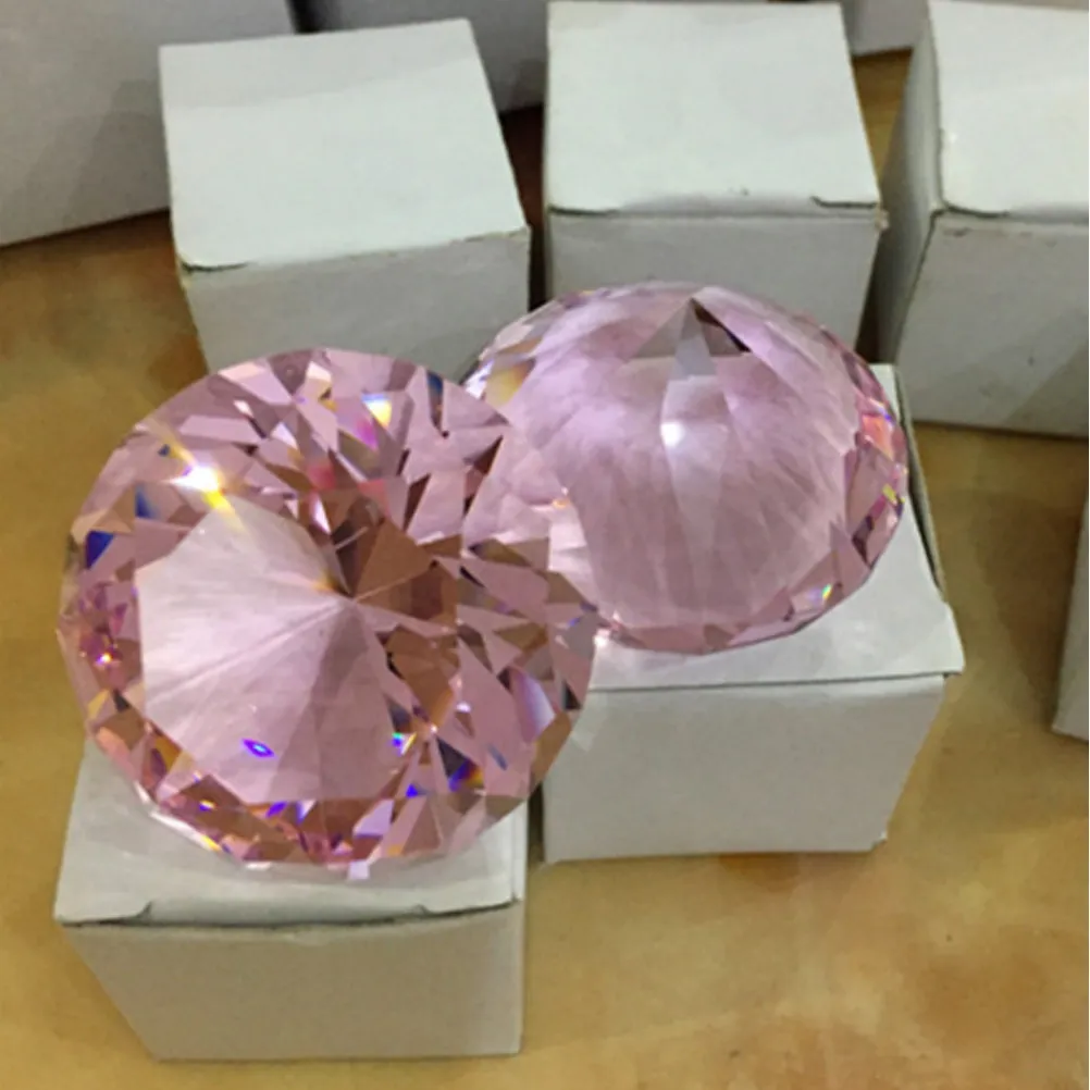60Mm Premium Artificial Diamond Ornament Sparkling Crystal Decor for Wedding Home Party Romantic Setting Faux Diamond Decoration