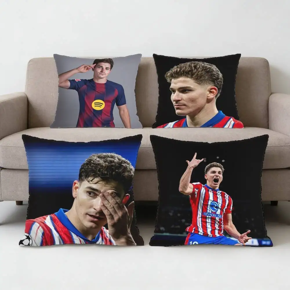 

FC Julian Alvarez Pillow Case Sofa Living Room Bedroom Headboard Backrest Cushion Square Cushion Nap Time