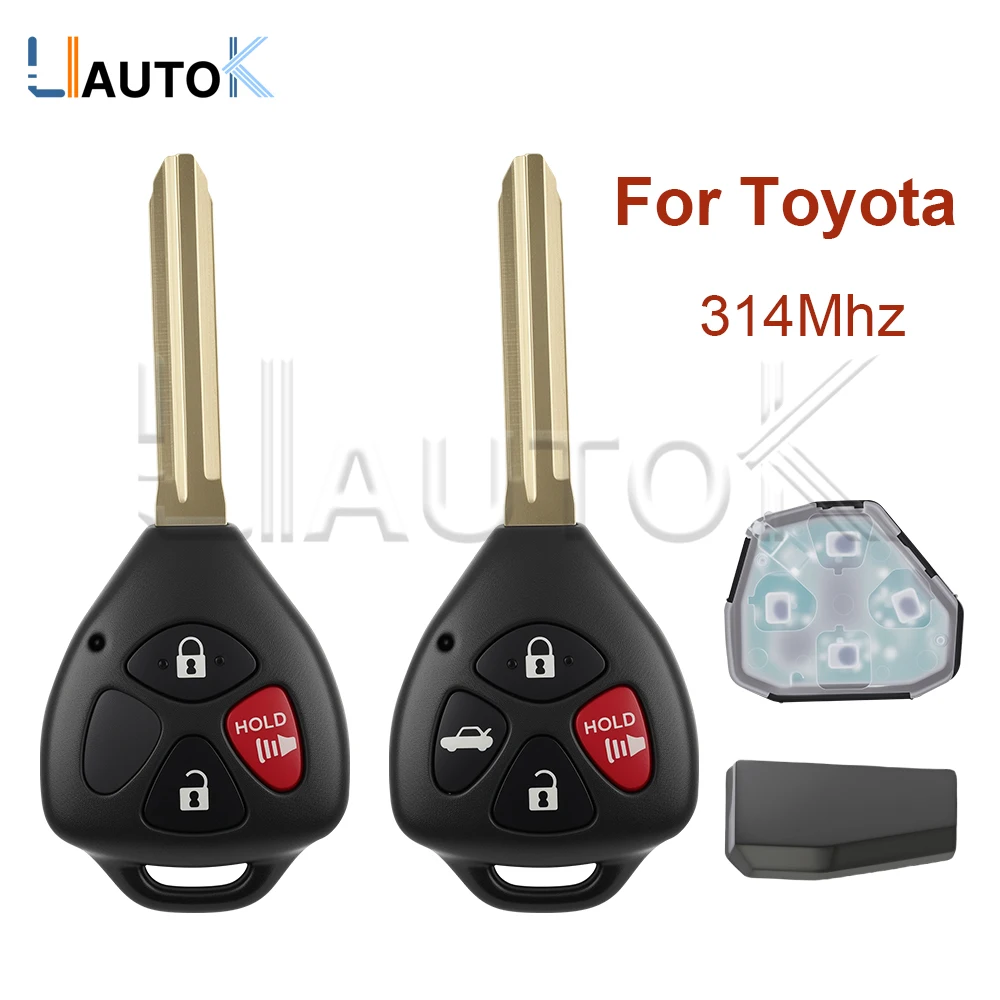 

LIAUTOK - GQ4-29T Remote Smart Car Key Fob For Toyota Corolla Venza 2010 2011 2012 2013 2014 2015 Support 4D 67 G Chip 315Mhz