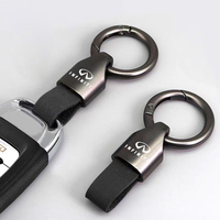 Suede Car Keychain For Infiniti Q50 G37 FX35 Q60 QX50 ESQ JX35 QX70 Q30 FX50 Q70 Zinc Alloy Vintage Leather Key Ring Accessories
