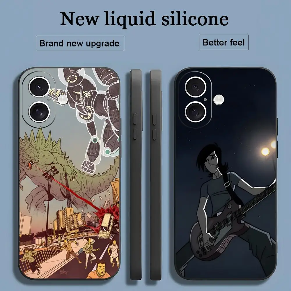 Чехол для телефона Hot Cartoon Sym Bionic Titan для iPhone 17, 16, 15, 14, 13, 12, 11 X XR XS 8 Plus Mini Pro Max, мягкий черный противоударный чехол