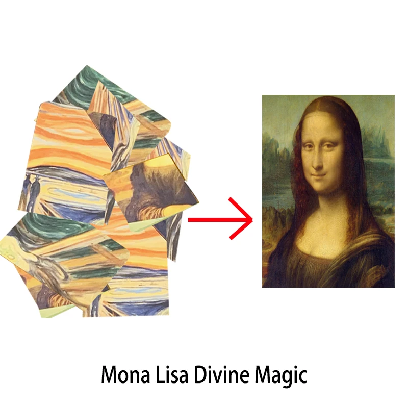 

Mona Lisa Card Magic Tricks Divine Magic Funny Magie Card Magic Show Close Up Street Illusions Gimmicks Mentalism Props