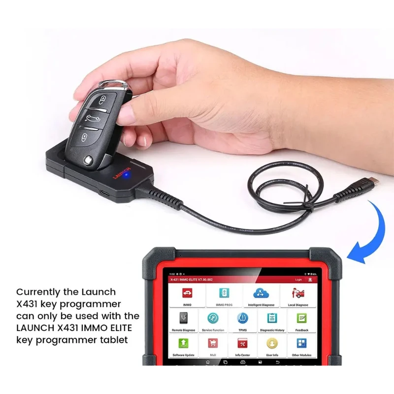 Picture 3: NEW Launch X431 Key Program Remote Only Used with the LAUNCH X431 IMMO ELITE / IMMO PLUS Key Smart Card