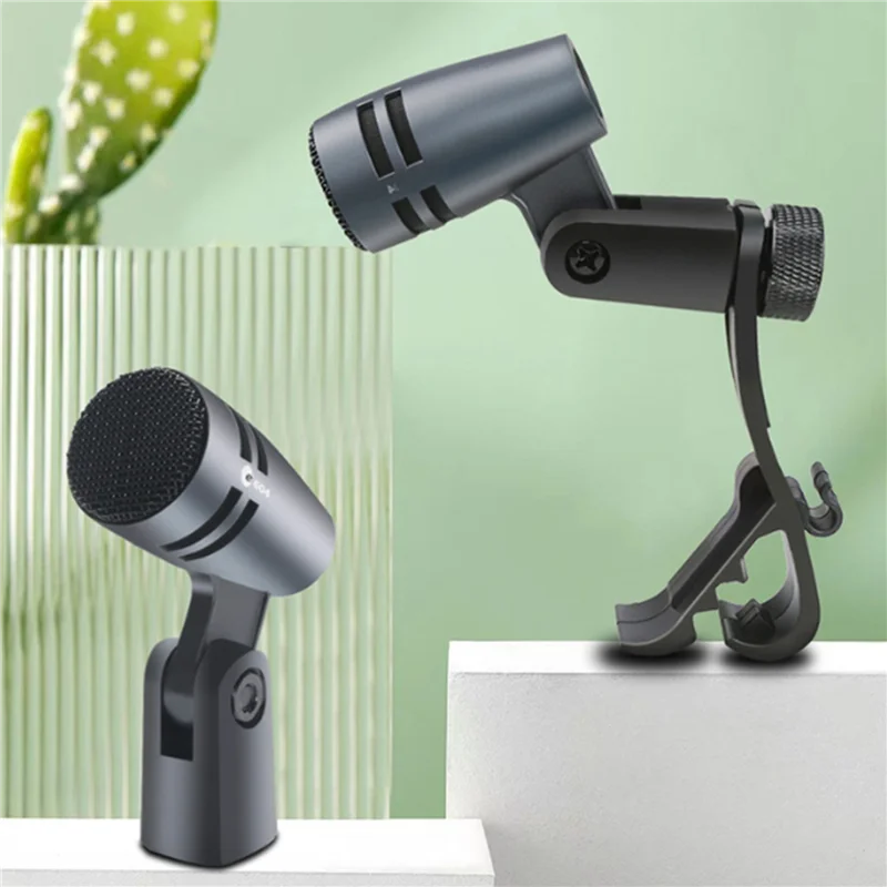 AS95-3X E604 ميكروفون ديناميكي سلكي أداة قلبية ميكروفون طبل مع مشبك ذراع جبل مناسبة لأدوات الطبول