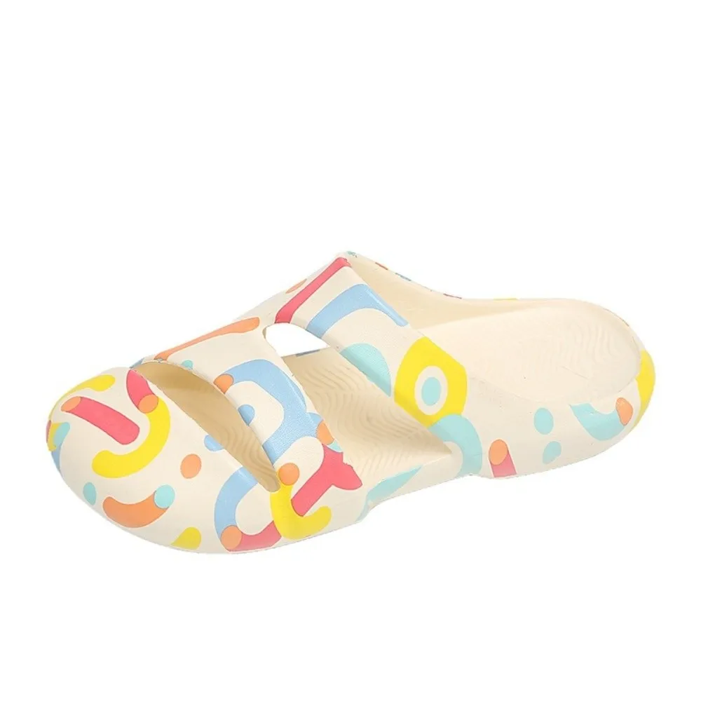 1 Pair EVA Material Women’s Slippers Anti-Collision Toe Cap Non-Slip Sole EVA Slides Closed Toe Design Lightweight Cushioning