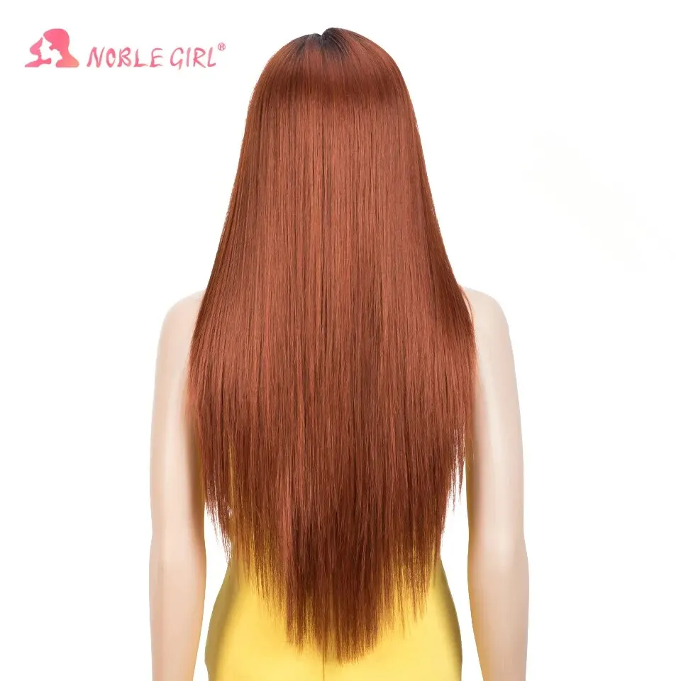 Synthetic Lace Front Wig 28Inch Long Straight Lace Wig Red Wig Women\'s Wig Wig For Black Women Straight Lace Front Wigs