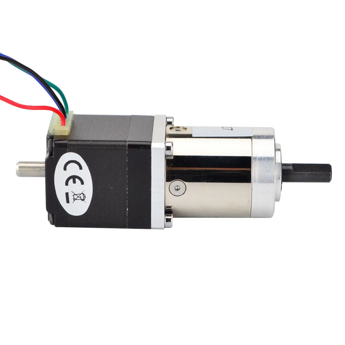 STEPPERONLINE Nema 11 Geared Stepper Motor w/ Rear Shaft & Gear Ratio 27:1 Planetary Gearbox L=31mm 0.67A CNC