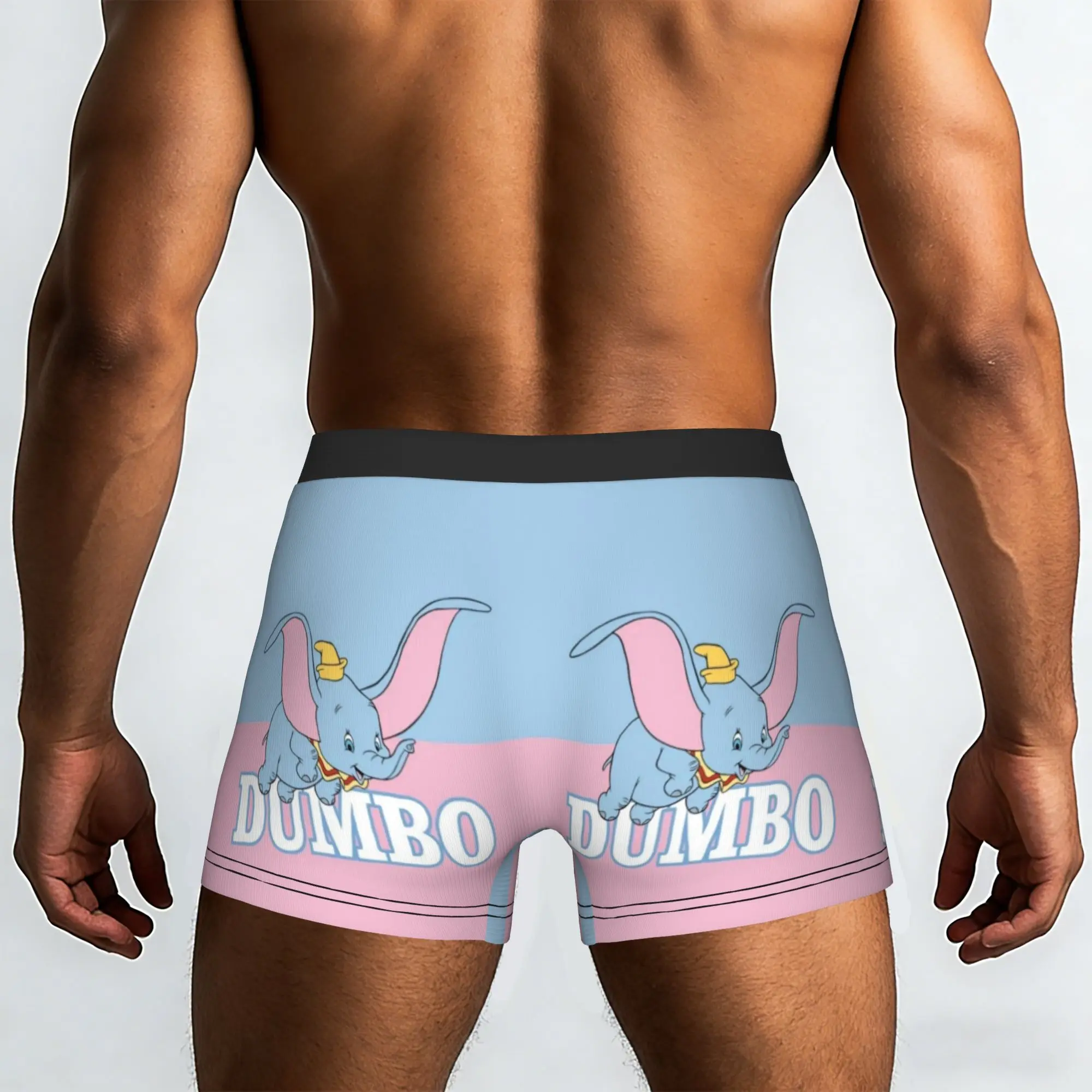 Custom Novelty D-Dumboes Cartoon Boxers Shorts Panties Men's Underpants Comfortable Cute Elephant Briefs Underwear