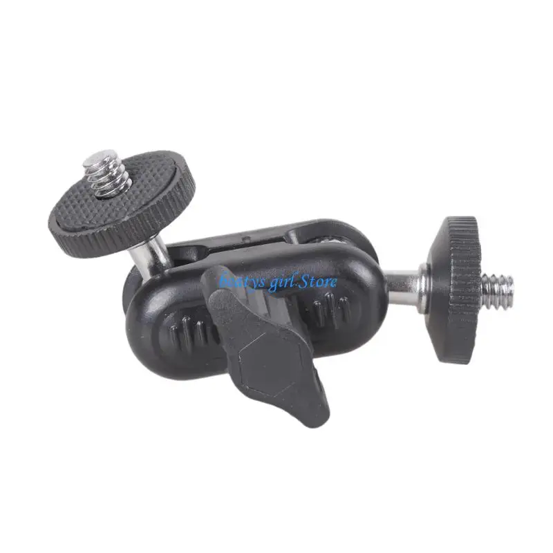 

C7AB 2PCS Adjustable Double Ball Head Magical Arm with 1/4inch Screw Pea Clip