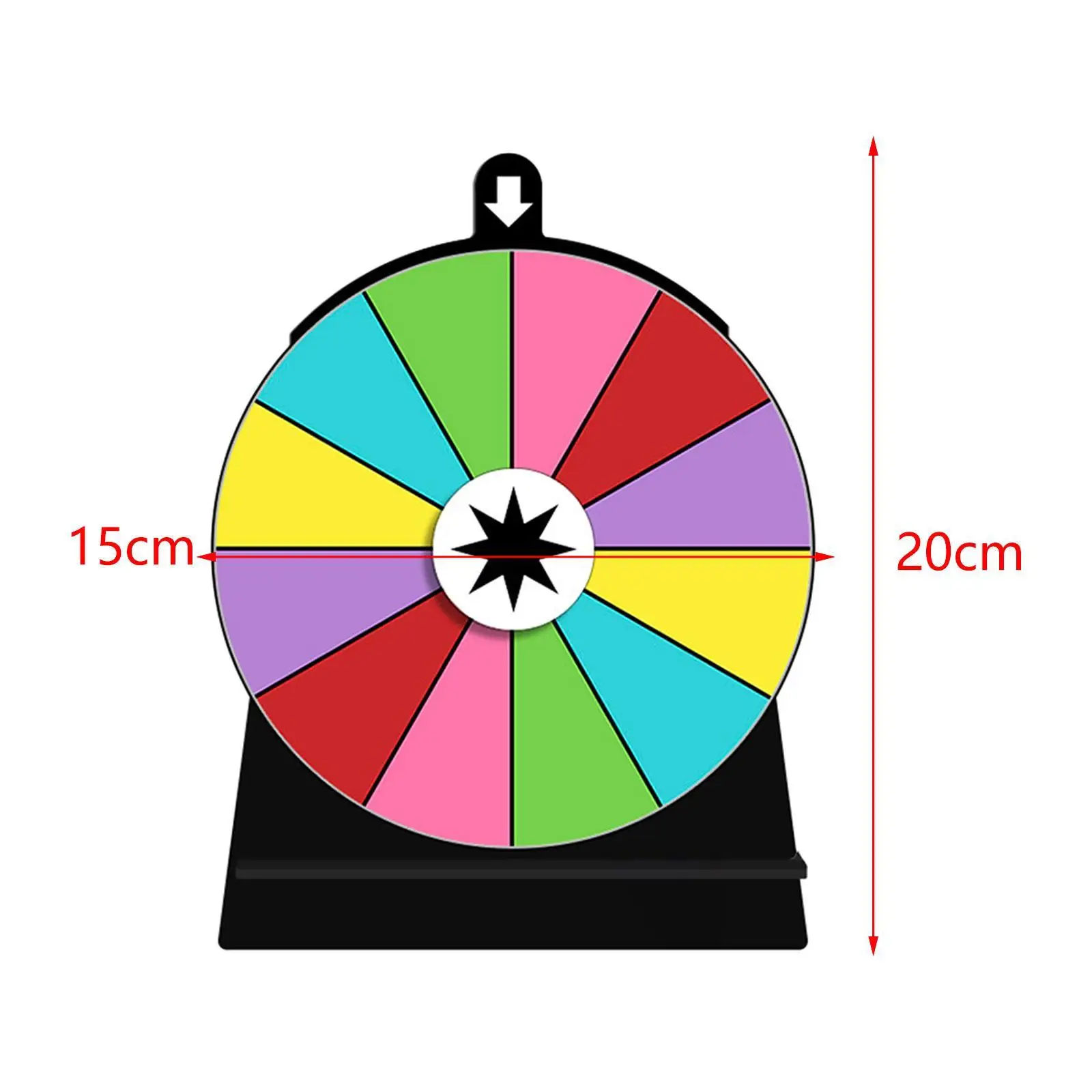 Roda putar warna Diameter 15cm dengan dudukan roda keberuntungan permainan minum untuk supermarket Bar pertemuan Restoran