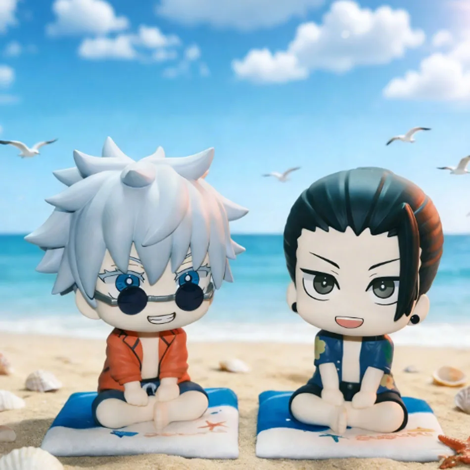 Jujutsu Kaisen Satoru Gojo Suguru Geto Chibi Merchandise Desktop-Dekoration Figur PVC Mini Gelenkfigur Ausgewählt